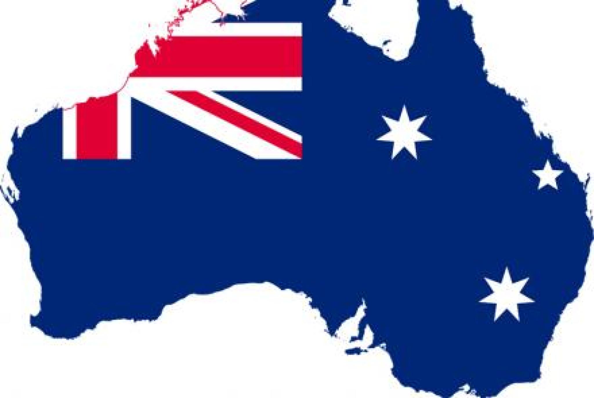 Flag map of Australia_wikimedia 