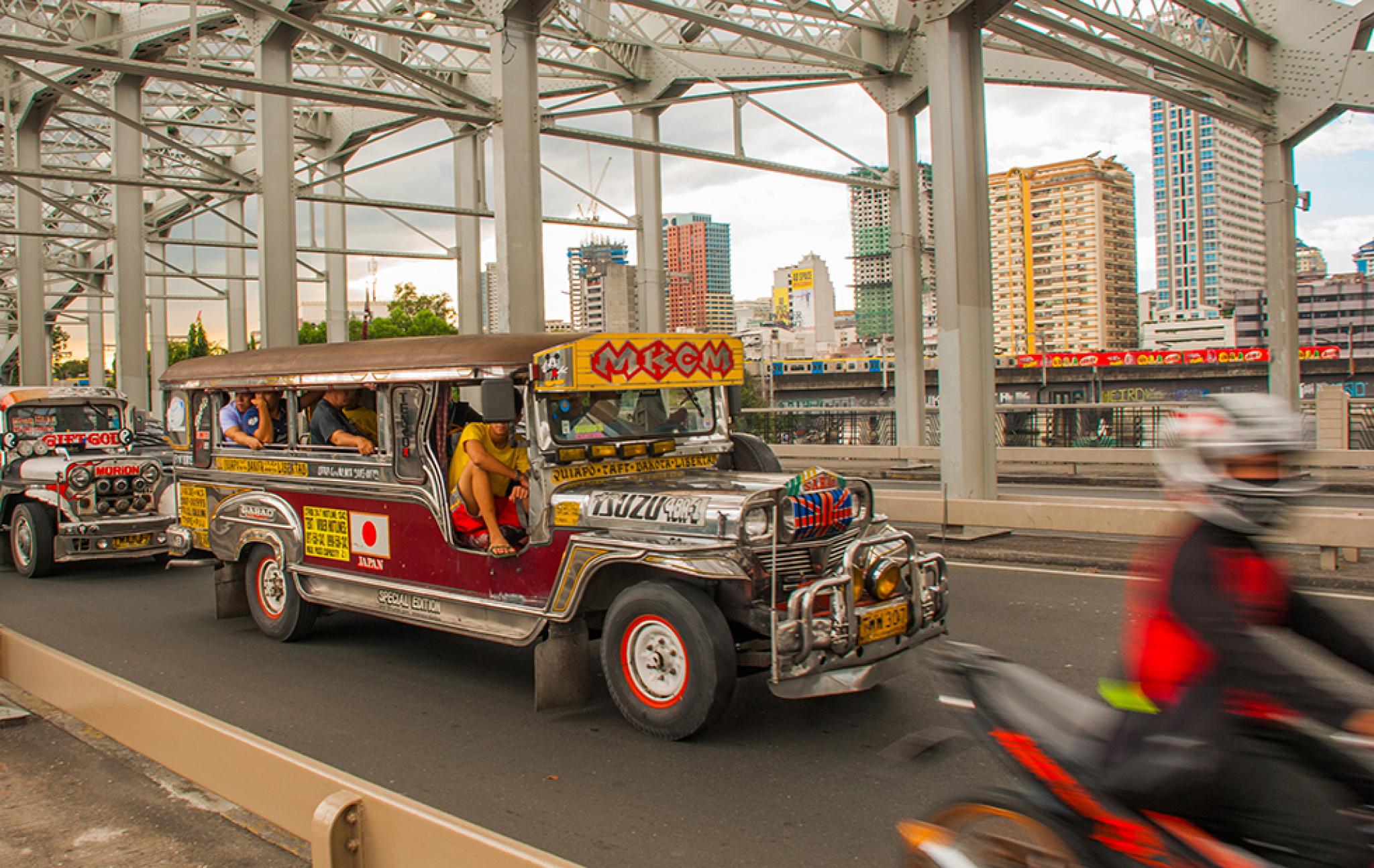 Painted truck on the street of Philippines