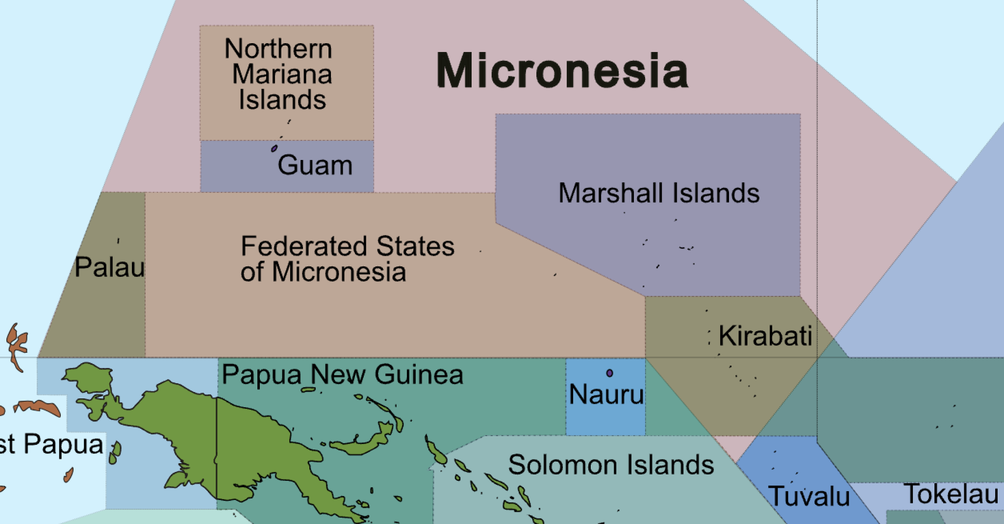 Micronesia map Micronesia map