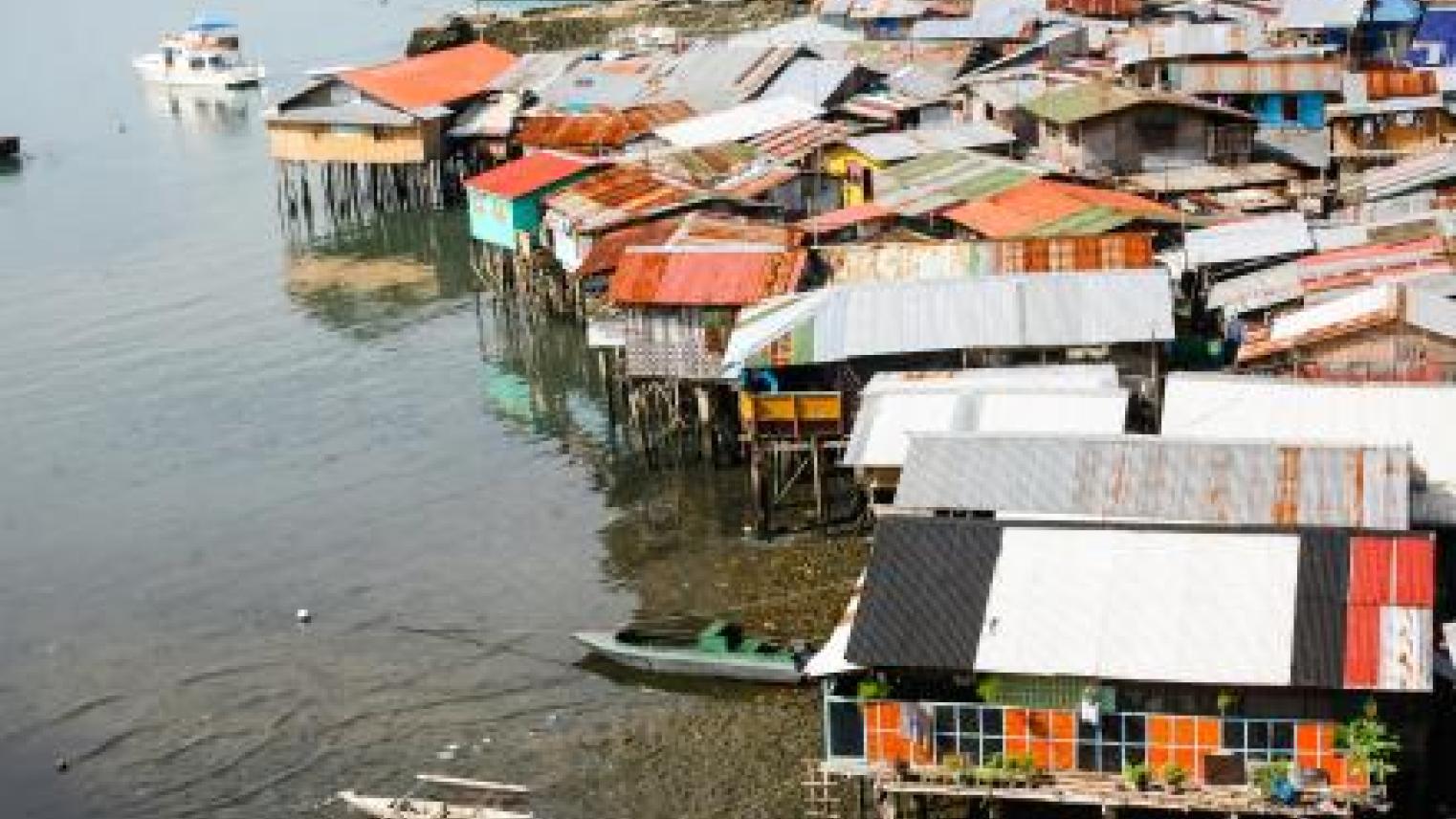 Purchased for editorial and non-editorial use from Shutterstock by CAP - Settlement on water, Cebu City, Philippines