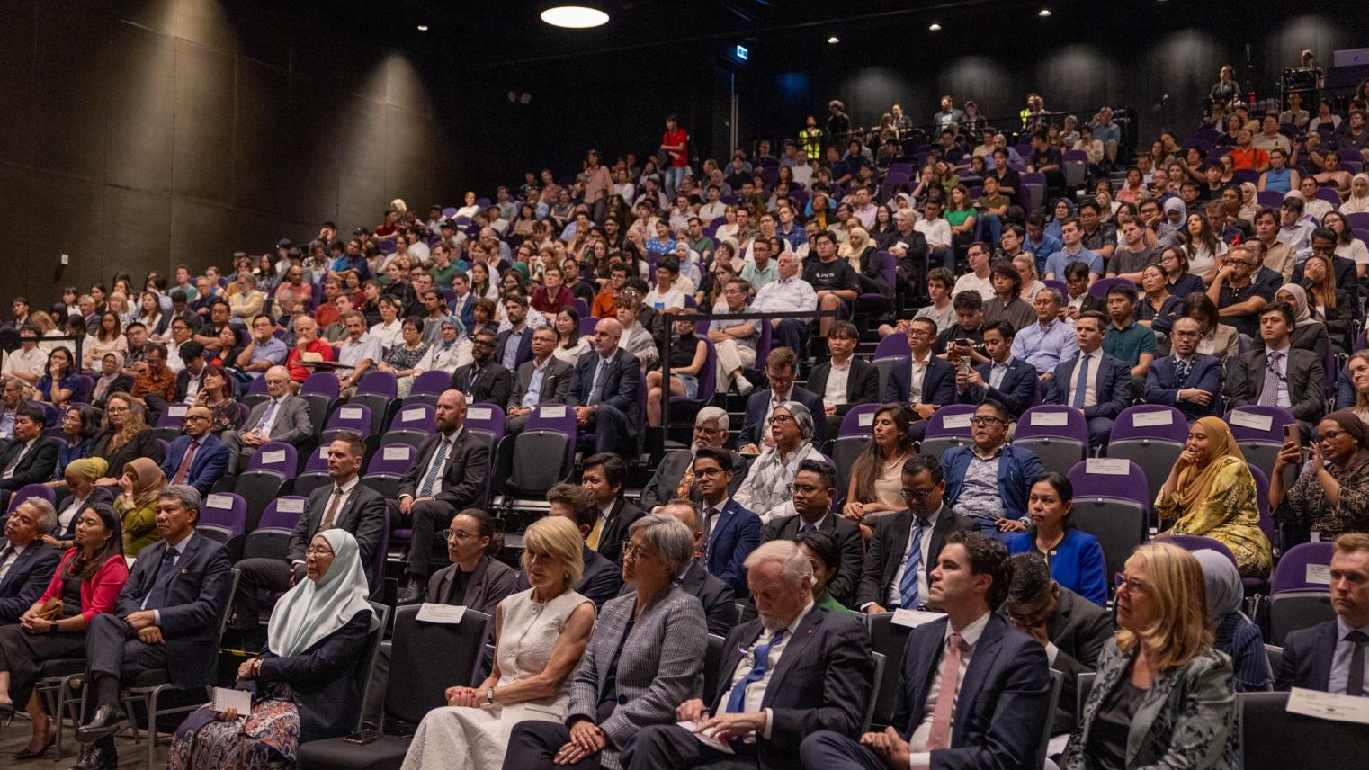 Attendees listen to the 2024 Gareth Evans Oration.